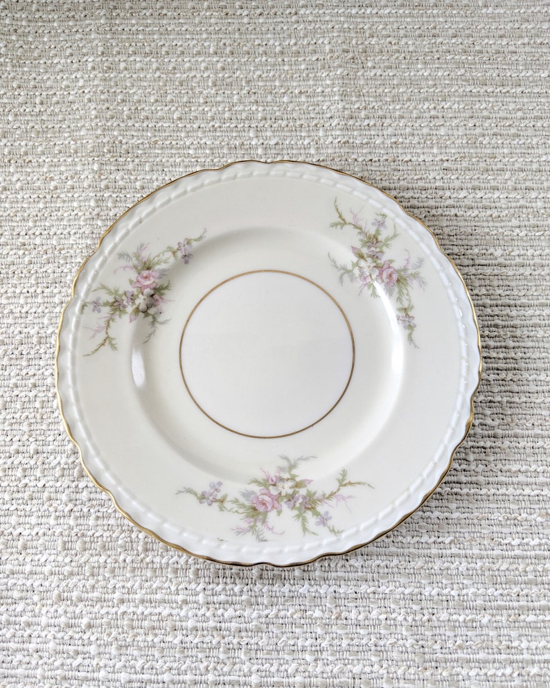Excellent Condition Arcadian Old Rose 5 Piece Place Setting Vintage