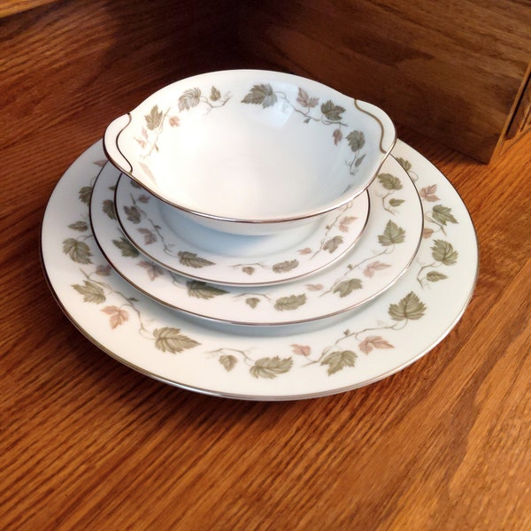 Noritake China,; Noritake Vineyard Pattern; Complete Place Setting