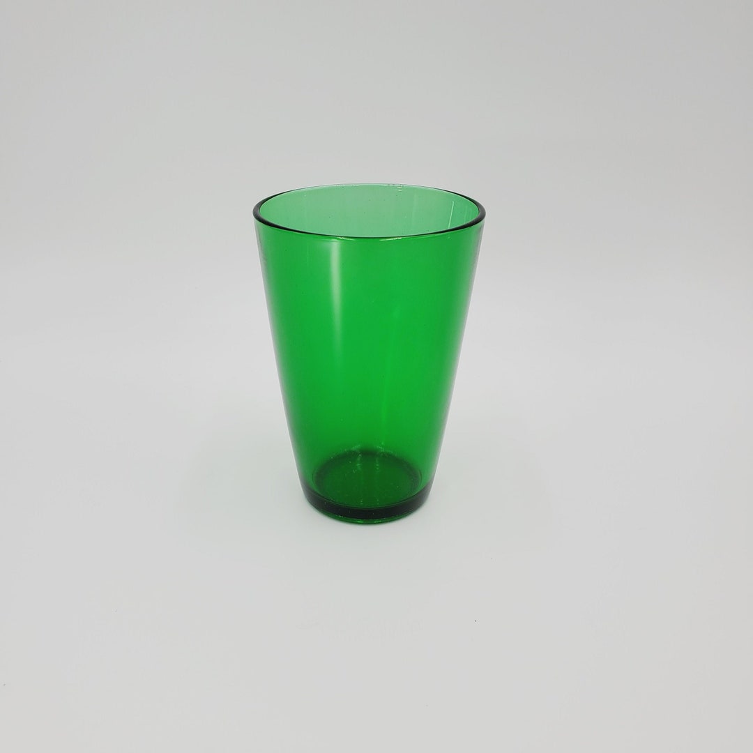 Hocking Glass Forest Green Tumblers Green Glass Tumblers Etsy