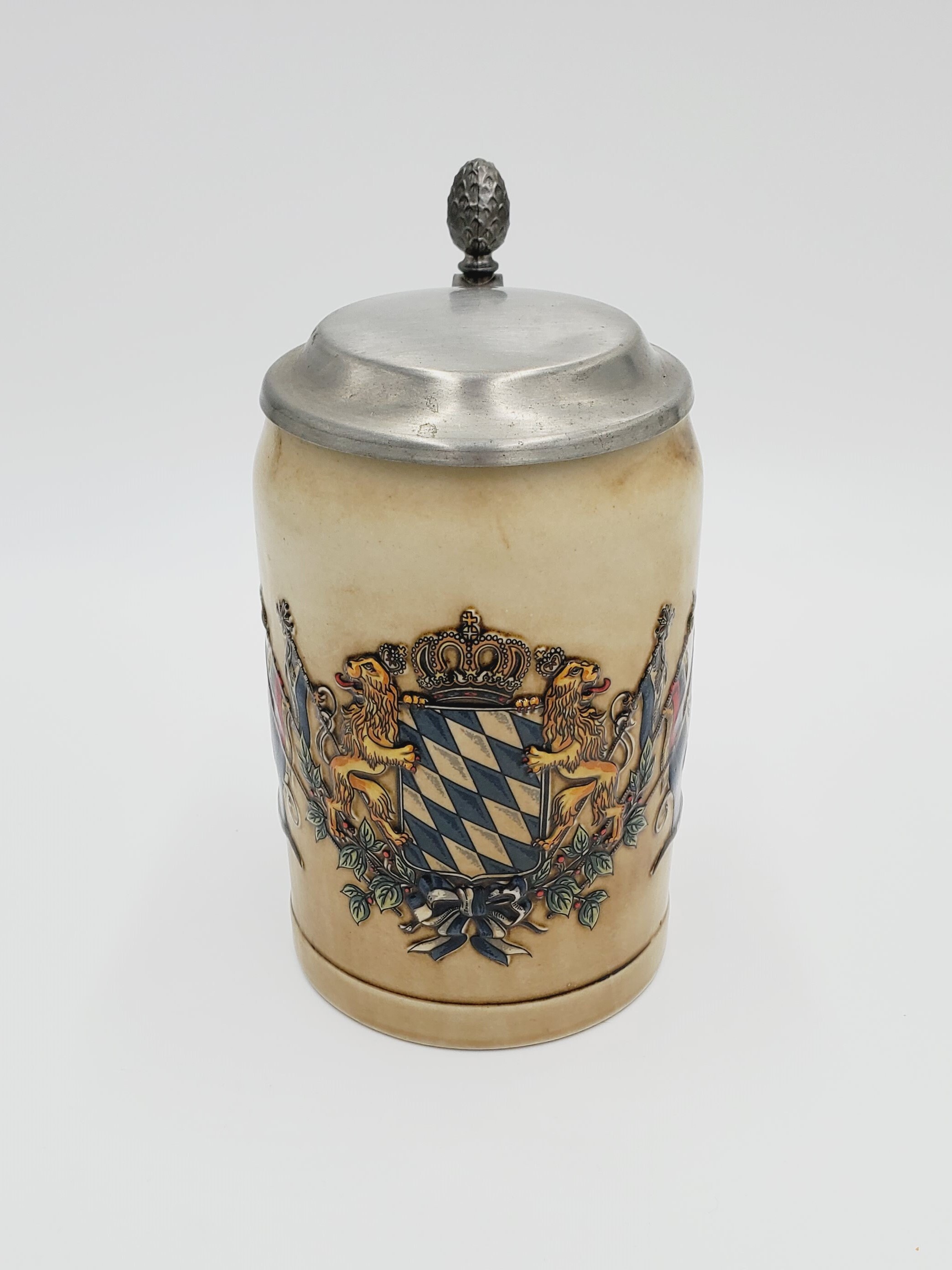 German wacker Handarbeit Beer Stein W/ Zinn Etsy