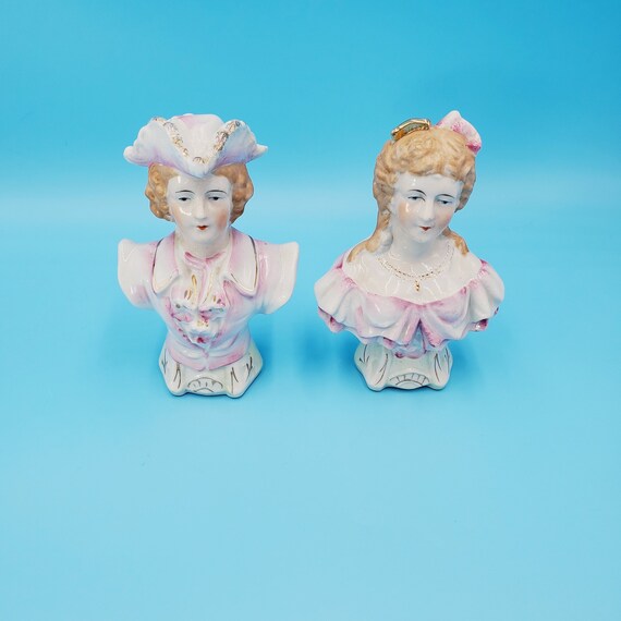 Japanese Bisque Figurines Halsey Import Figurines Etsy