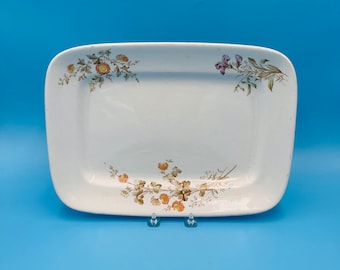 Ironstone Floral Platter by Meakin - Antique Meakin Platter