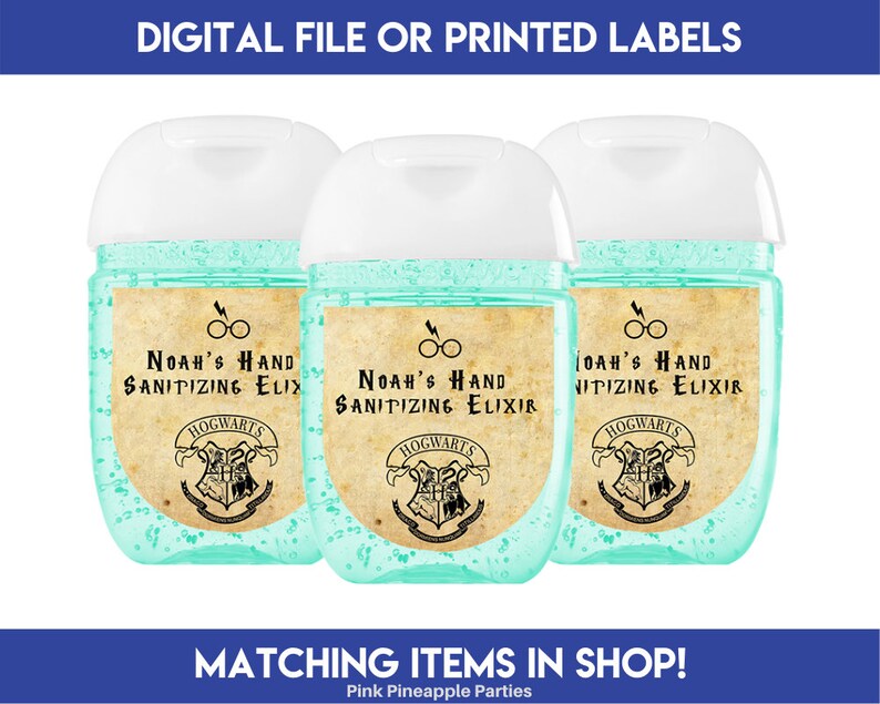 Harry Potter 1.25 x 1.375 Mini Hand Sanitizer Etsy
