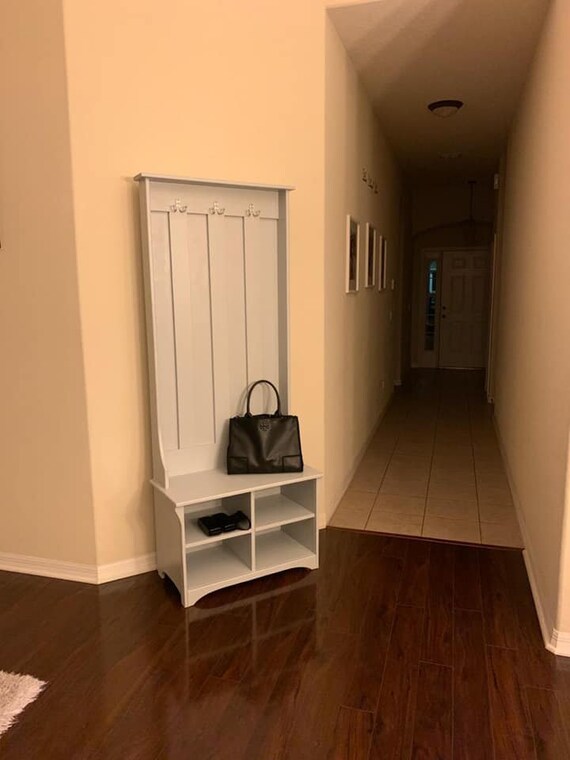Solid Wood Hall Tree Entry Way Furniture Mudroom Furniture Entry Way Storage