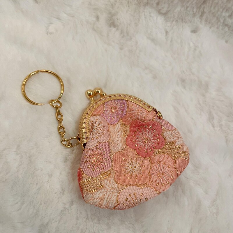 Flower Coin Purse With Keychain