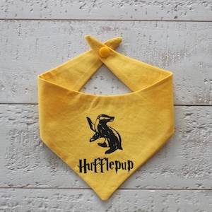 Hufflepup / House / Dog Bandana / Snap Style