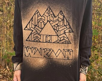 Wakaan Liquid Stranger Bleach Dye Tee