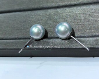 18k platinum Pearl Earrings