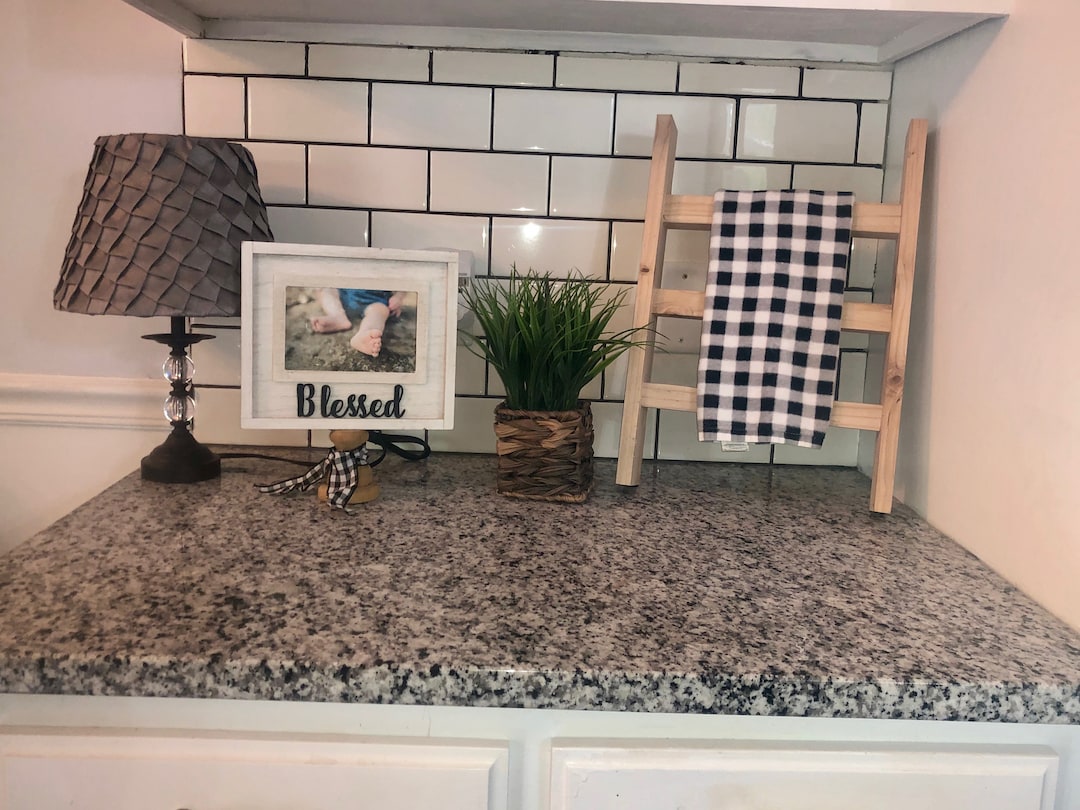 Tea Towel Holder Counter Top Tea Towel Display Etsy