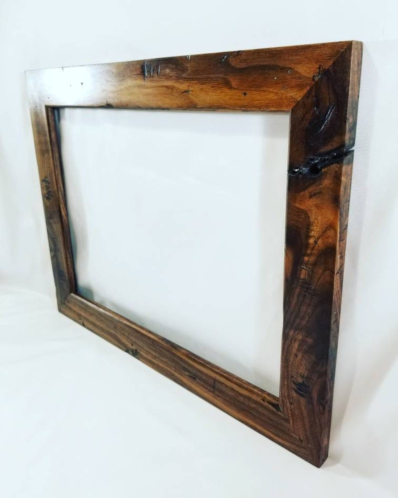 Angelou distressed walnut live edge picture frame 5x7 8x10 Etsy