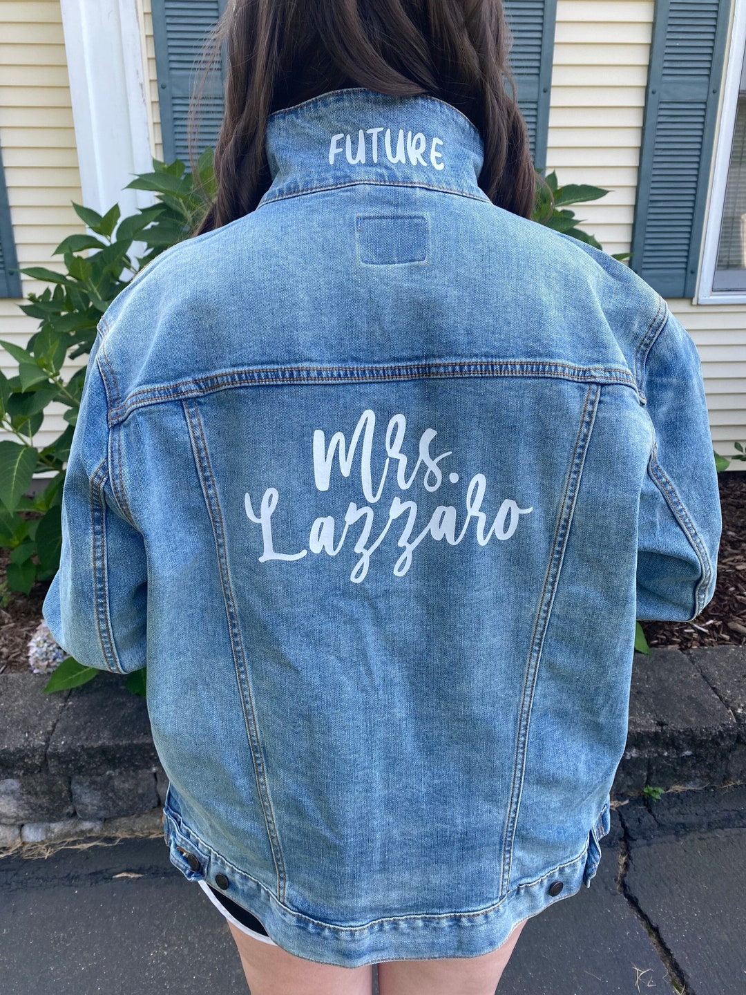 Personalized Future Mrs. Denim Jean Jacket - Etsy