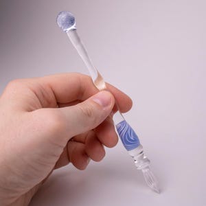 Handcrafted one of a kind glass dip pen.