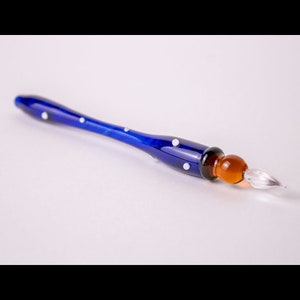 Handcrafted glass dip pen.