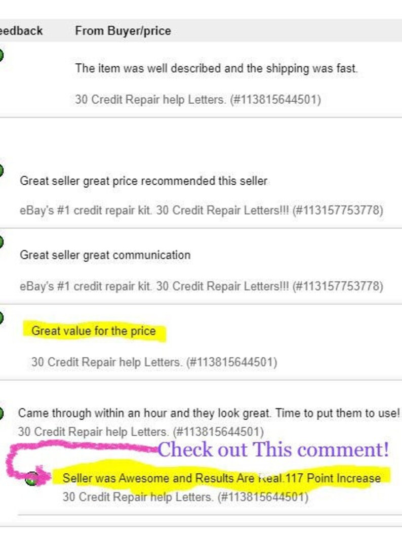 33 Dispute Credit repair letters for all 3 credit bureaus. Etsy