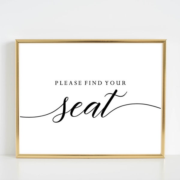 Find Your Seat - Etsy
