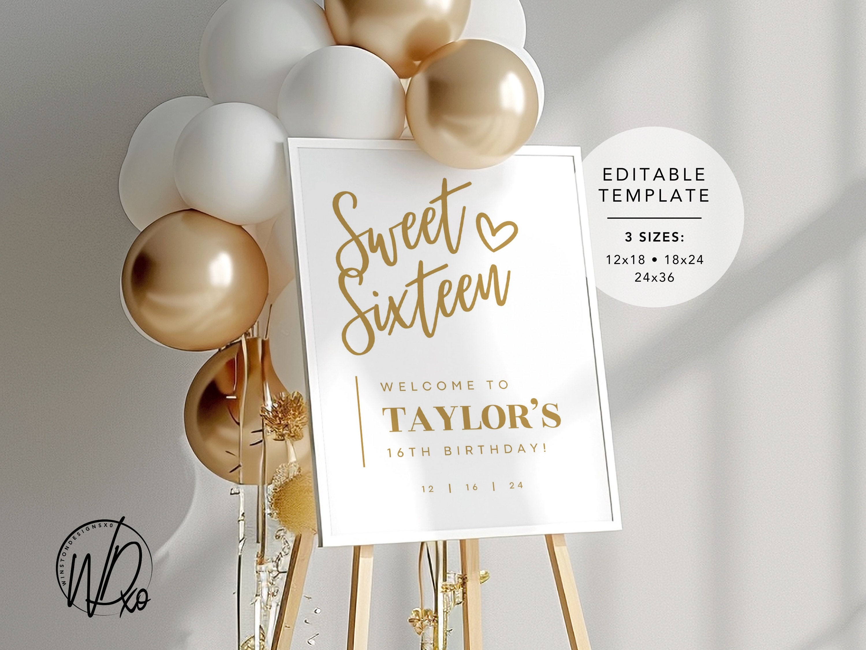 Decoración dulce de 16 fiestas - Etsy México, image size:3000x2250