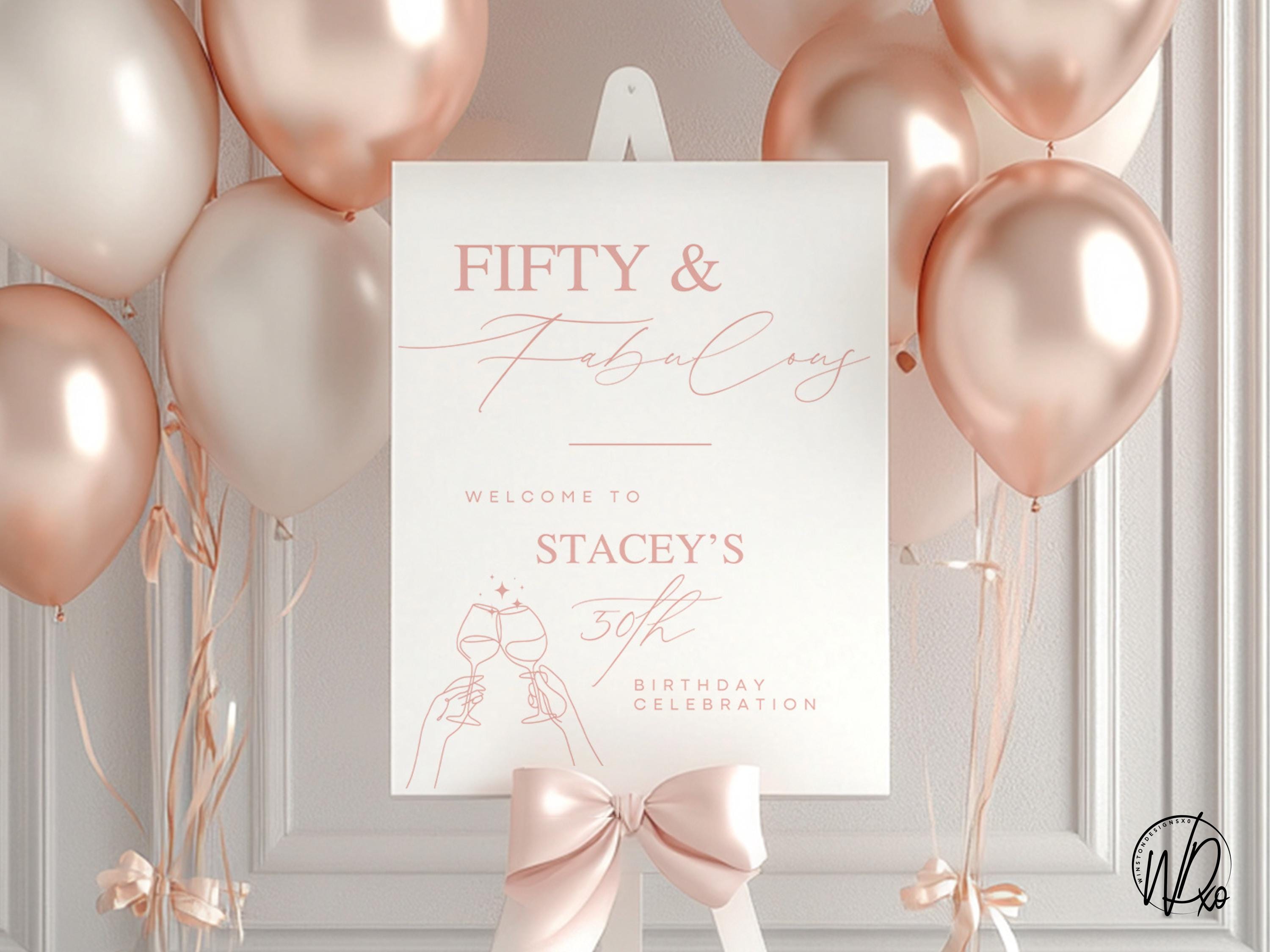 Rose gold 50th party - Etsy México, image size:3000x2250