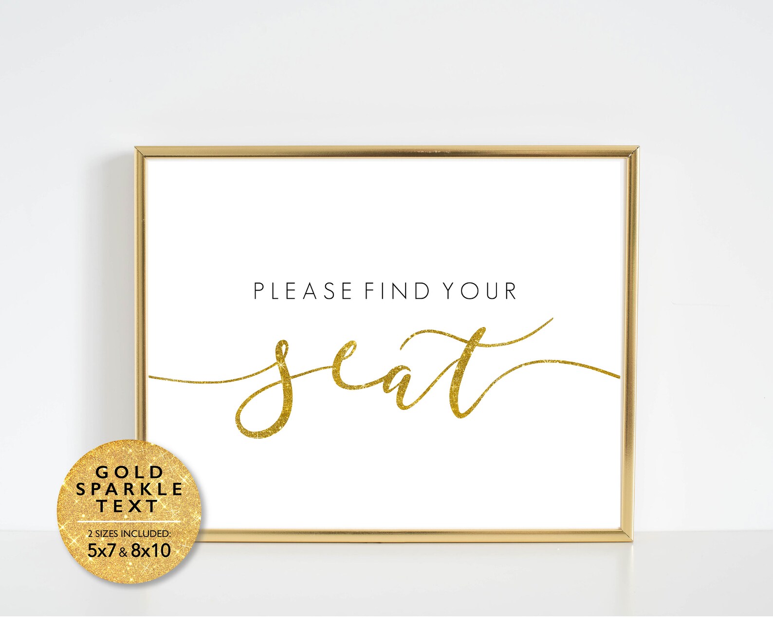 Please Find Your Seat Printable Sign Instant PDF/JPEG - Etsy