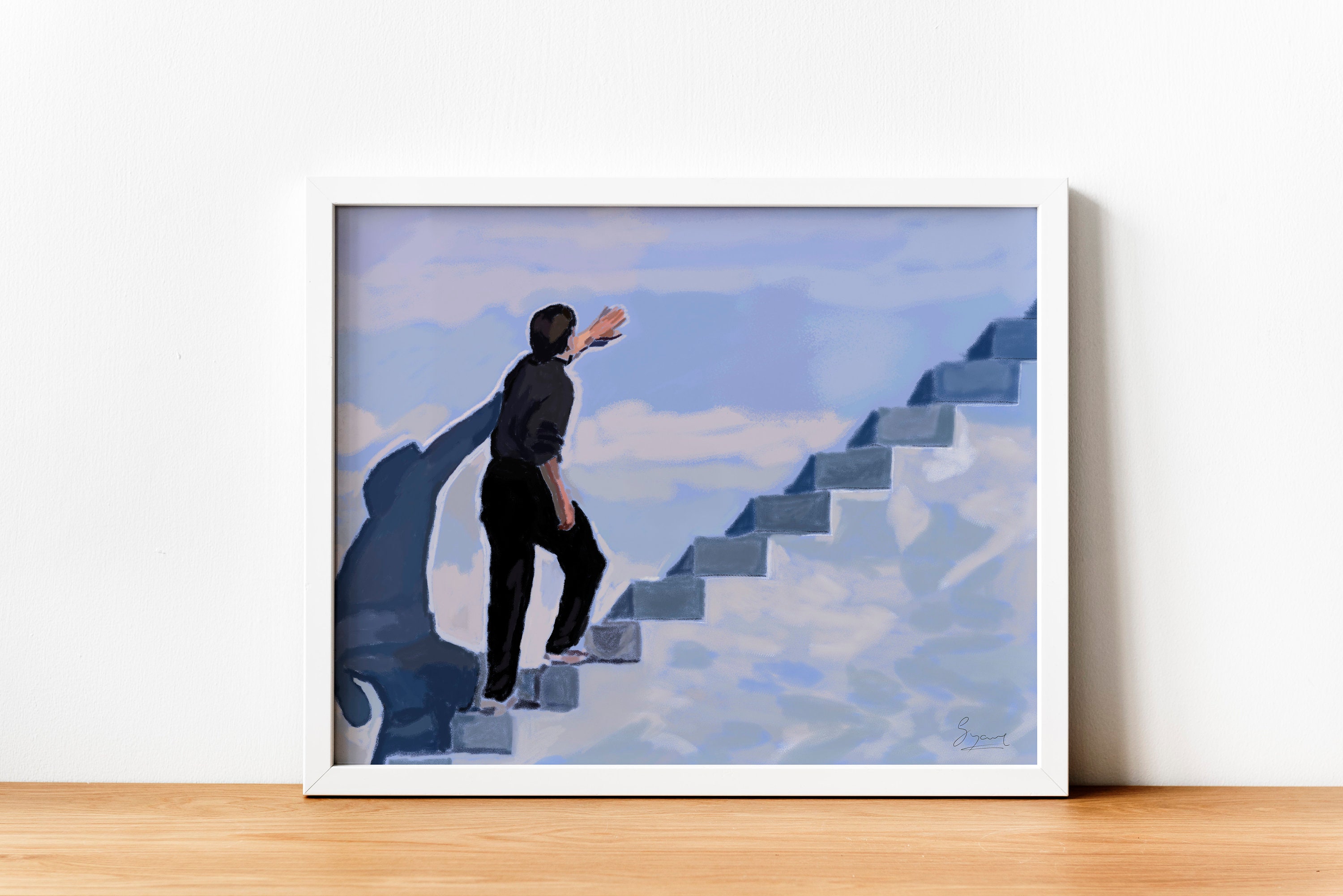 The Truman Show Poster Illustration Abstract, Digital Painting, Wall