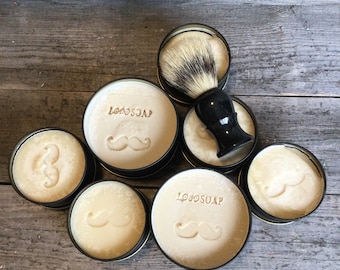 Shave Soap Tins and Shave Soap Pucks