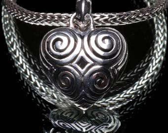 Hjärta, Handgjort, Sterlingsilverhänge
