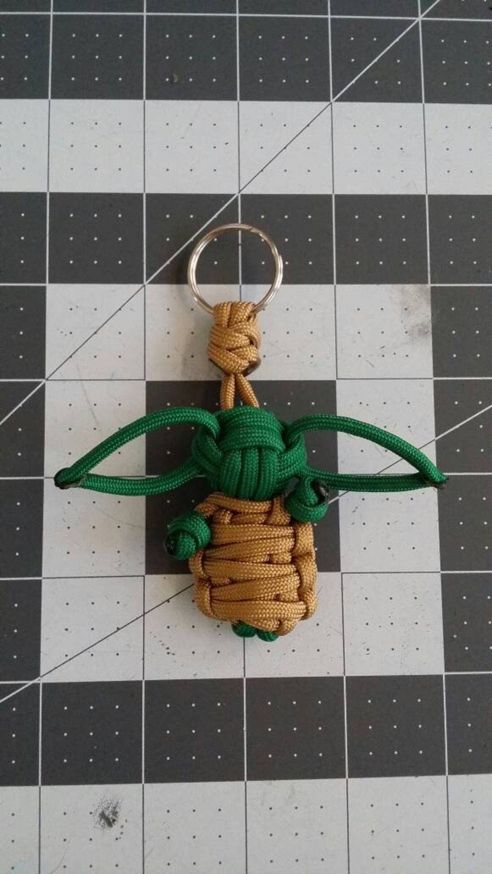 Baby Yoda Paracord Keychain Etsy