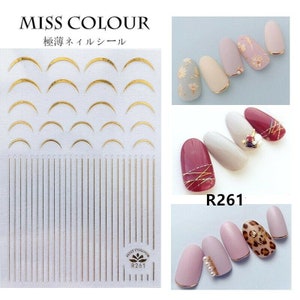 Line Nail Decals Nail Art Nail Stickers Nail Stencils Nails Decoration Decal