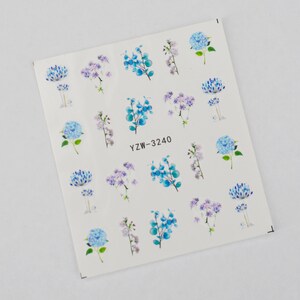 Spring Floral Flower Blossom Nail Art Stickers Nail Water Decals Transfers Wraps