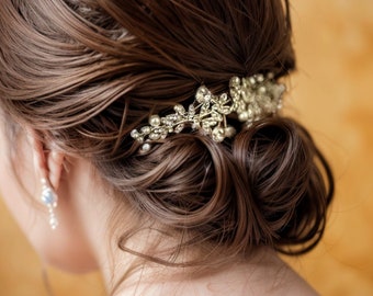 Floral Hair Comb Flower Comb Hair Accessories Wedding Headpiece Bridal Hair Comb