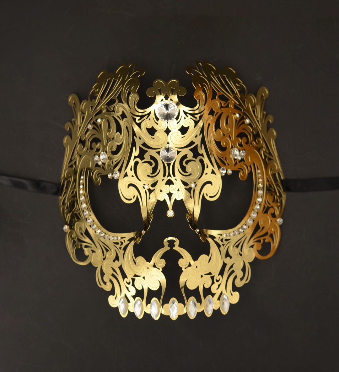 Mens Skull Mask Skull Masquerade Mask Metal Skull for Men Etsy