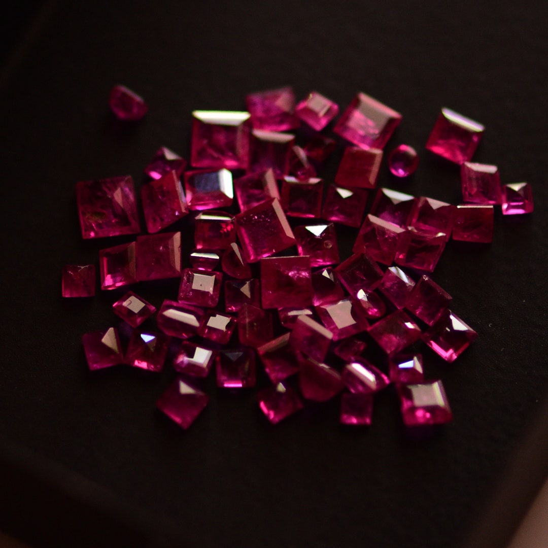 Natural Ruby Melee - 11.65carat Total Weight of 55 Pieces - Etsy