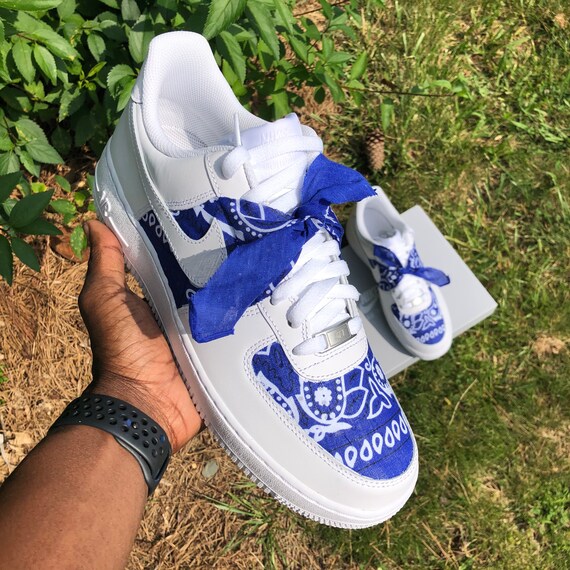 Nike Air Force 1 Bandanna Custom | Etsy