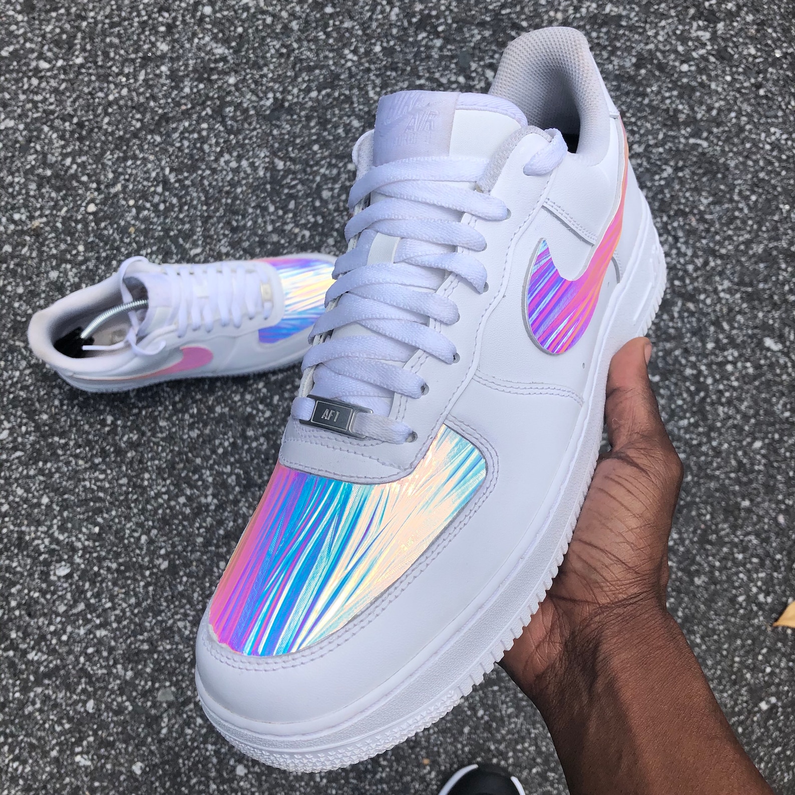 hologram air force 1 high top