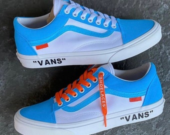 custom vans old skool off white