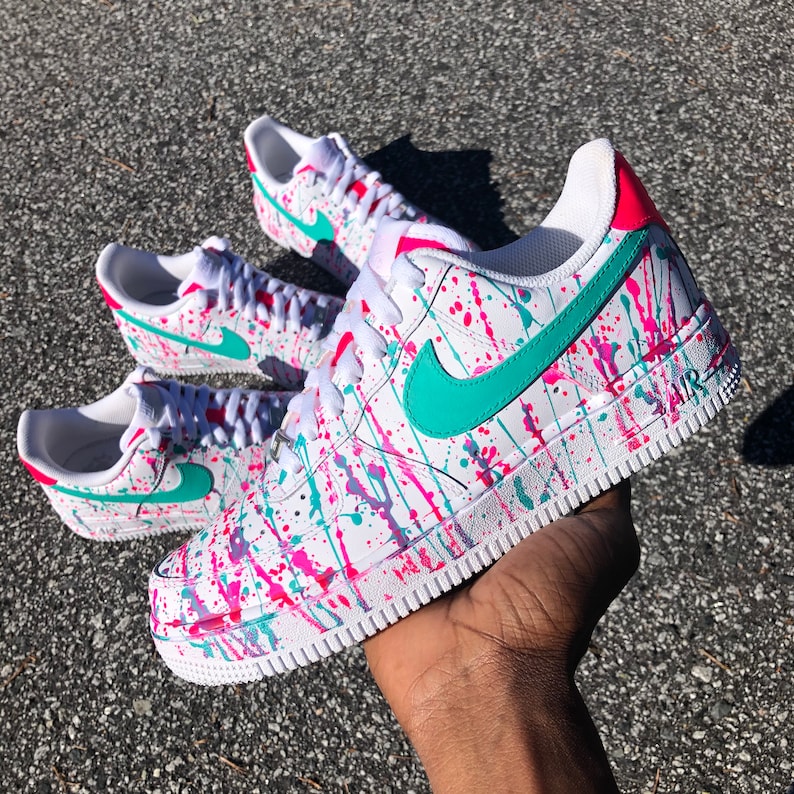 Air Force 1 Splash Custom - Etsy