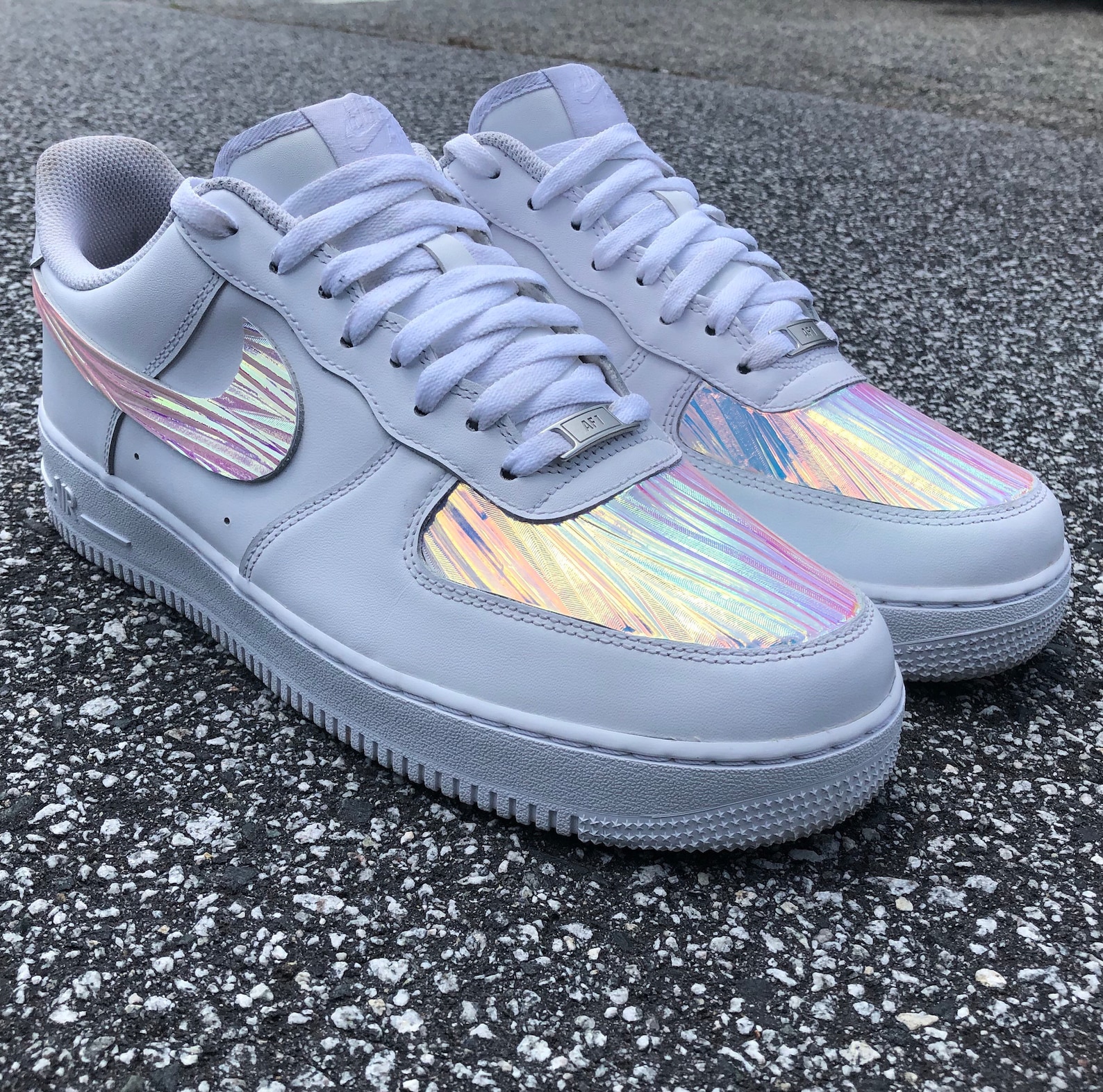 Holographic Nike Air Force One Custom | Etsy