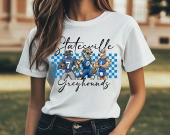 Camiseta escolar personalizada | Camisetas gráficas para alunos, idosos, pais, professores | Camiseta de mascote escolar
