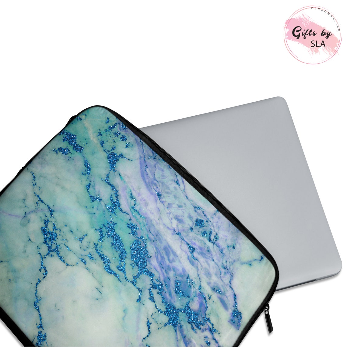 Marble Laptop Bag Marble Laptop Case Blue Marble Macbook Etsy