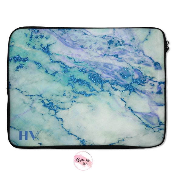 Marble Laptop Bag Marble Laptop Case Blue Marble Macbook Etsy