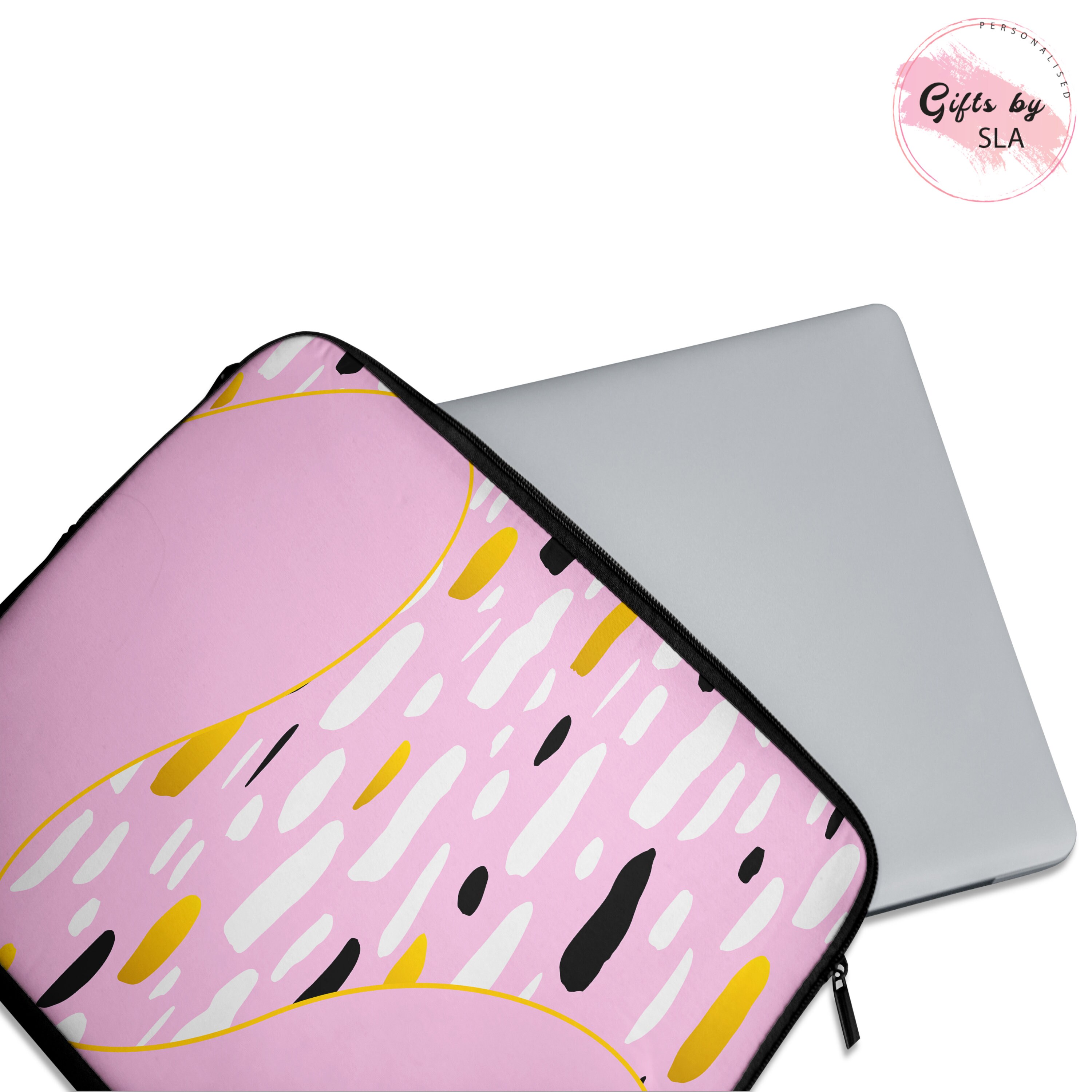 Pink personalised laptop case laptop sleeve 15 inch laptop Etsy