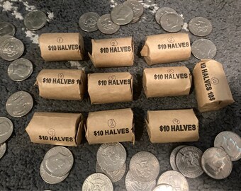 Unsearched Half Dollar Coin Rolls 10FV / YOU PICK