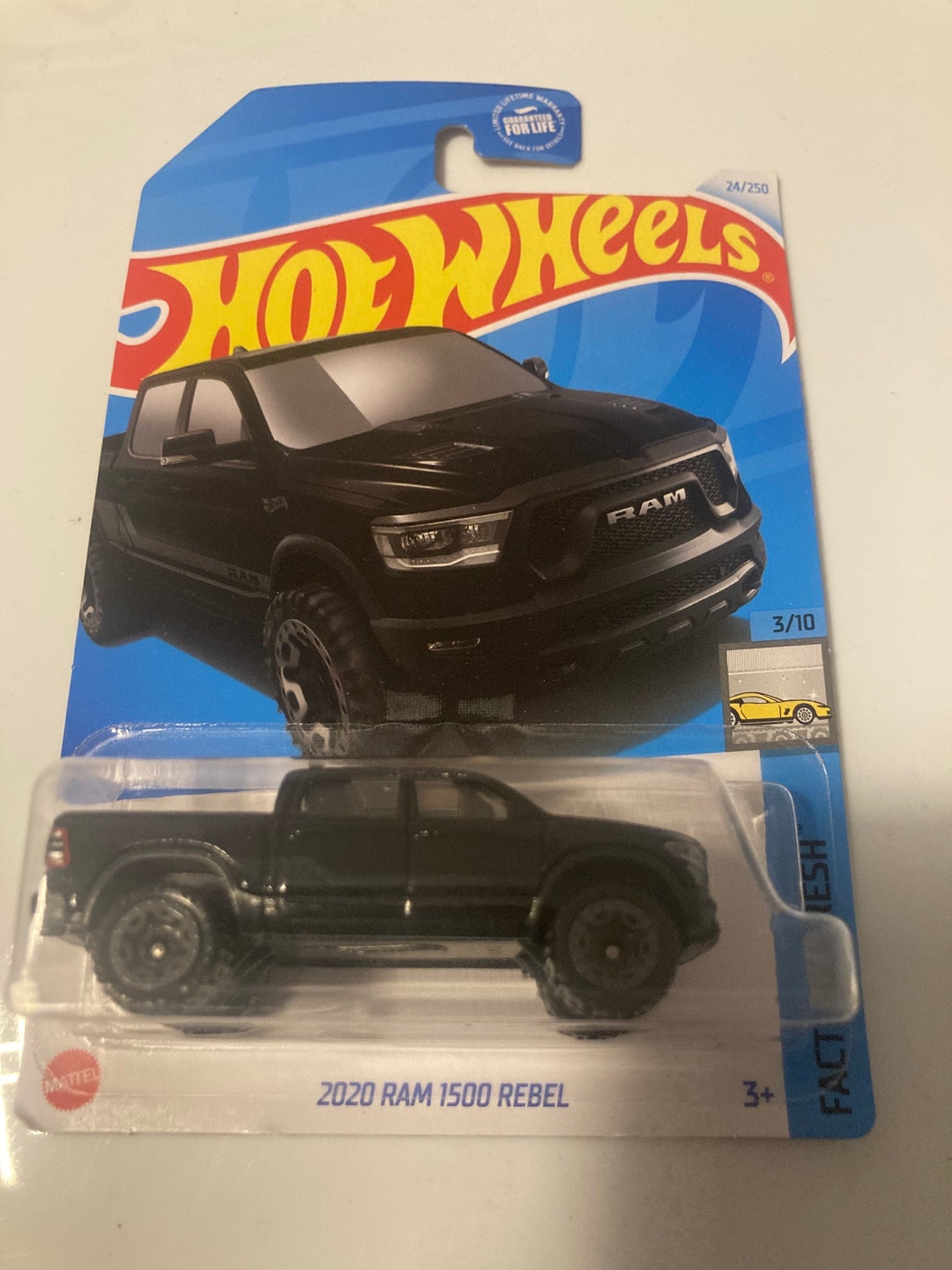 Hot Wheels 2020 Ram 1500 Rebel - Factory Fresh White 1:64 Die-Cast Model Car