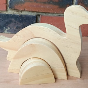 PDF Download Scroll Saw Plan Template for Dinosaur Rainbow Stacker Wooden Toy Kids Decor Pattern DIY for adults Waldorf Steiner Montessori