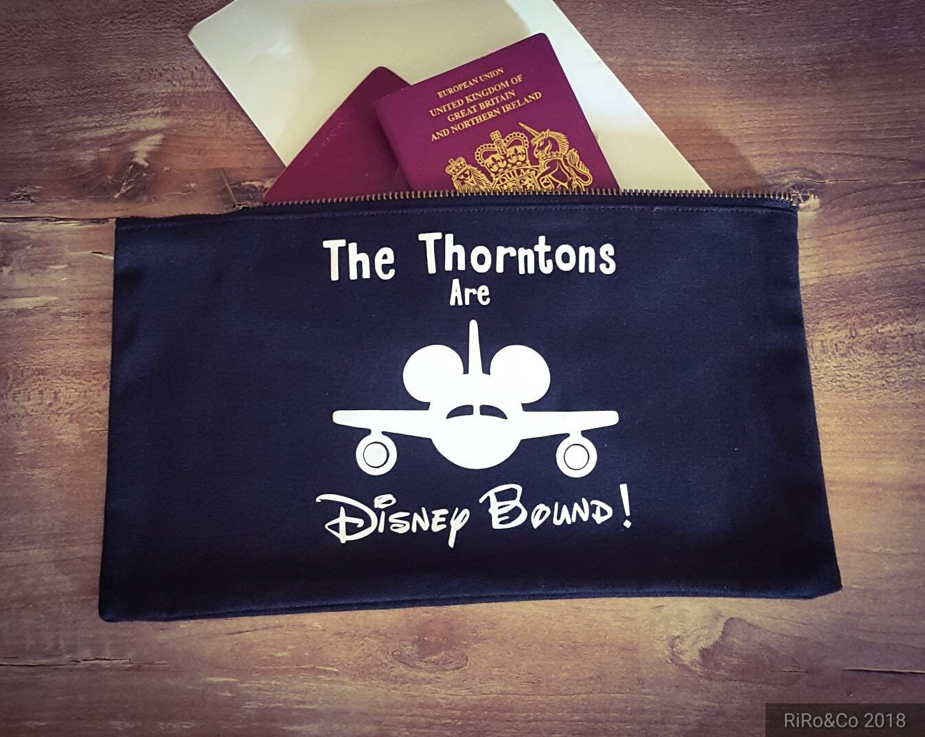 Disney Passport Cover Disney Travel Wallet Disney Passport Etsy