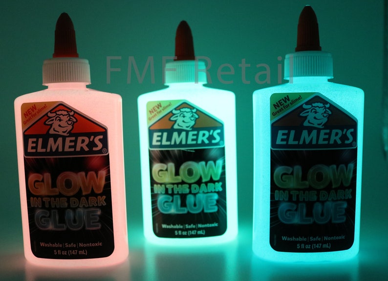 Elmer's GLOW in the DARK Glitter Glue Buyer Chooses Color Etsy