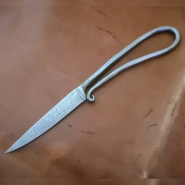 Damascus viking knife