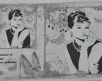 Rice Paper for decoupage, Audrey Hepburn, Breakfast at Tiffany's
