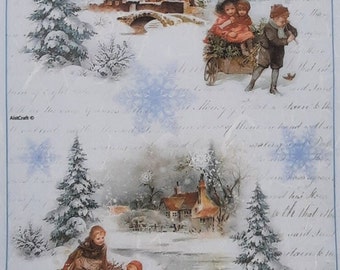 Decoupage Christmas Rice Paper - Etsy