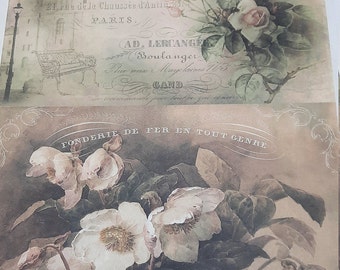 Shabby Chic Rice Paper | Etsy