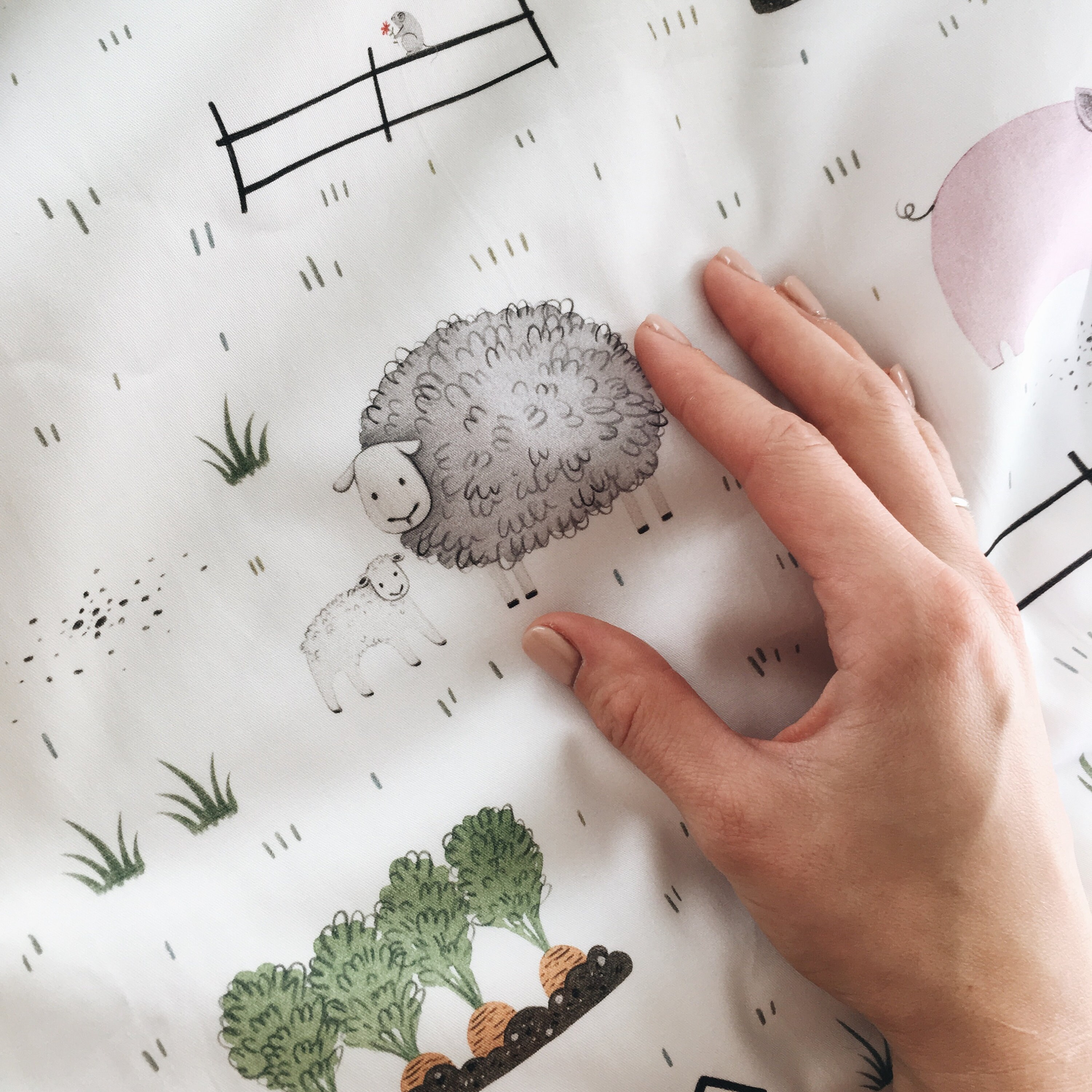 Farm animals crib bedding Cow Lamb Chicken Pig bedding Etsy